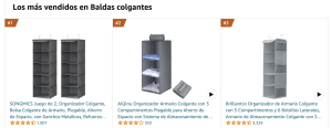 Los más vendidos en Baldas colgantes