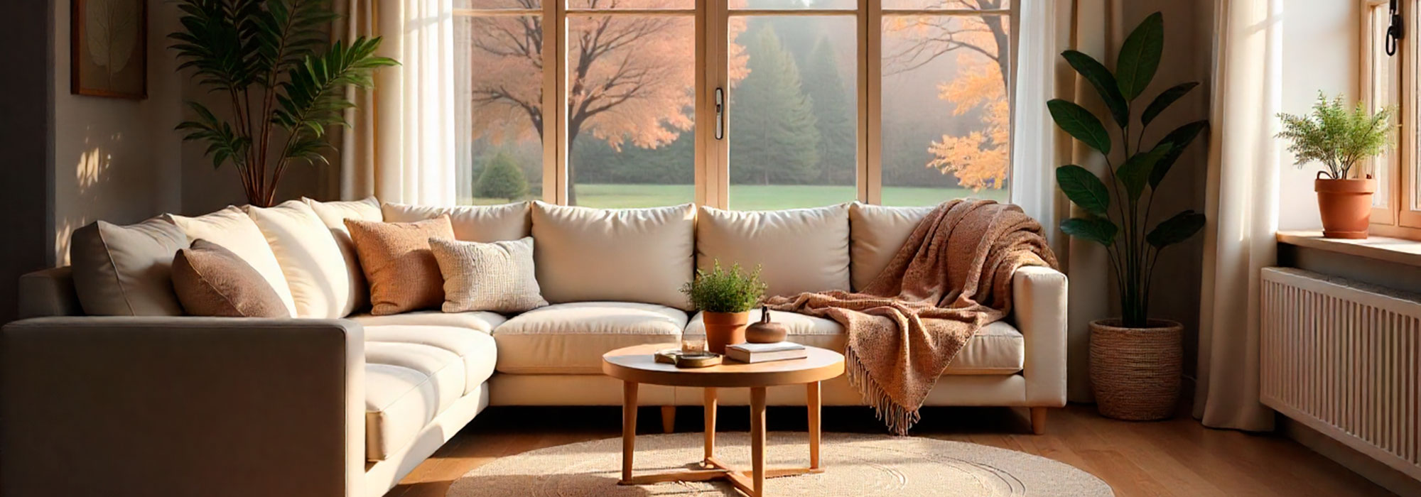 Salón acogedor reformado para el invierno, con suelo de madera, iluminación cálida y ventanas aislantes. Reforma en Móstoles con Reformas Rubens.