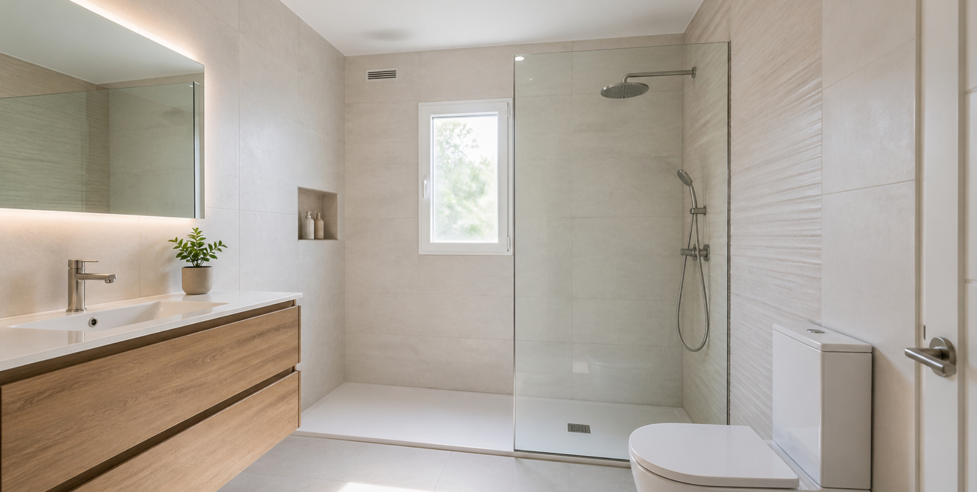 Baño moderno reformado